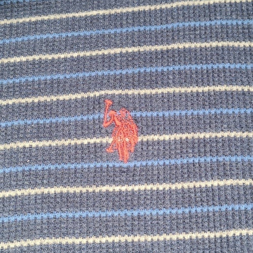 Men's US Polo Assn crew neck long sleeve shirt Size M - Picture 3 of 6